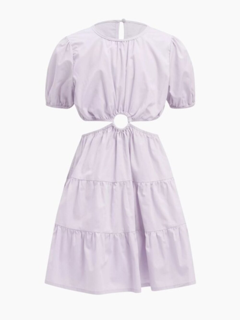 Bardot Junior Girl's Elliot Mini Cut-Out Dress in Lavender - Size 14